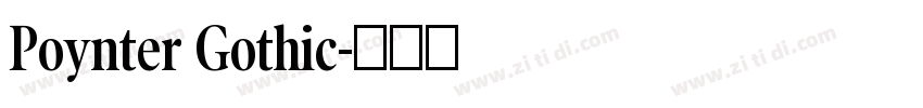 Poynter Gothic字体转换